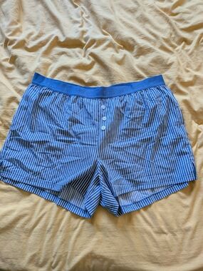 Knix Blue Striped Leak proof Boxer Shorts
